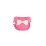Crossbody Tas met Boog Knoop Klein Meisje Handtas Schoudertas Mini Flap Tas PU Lederen Messenger Bag Kleine Portemonnee Satchel, rozerood, Small