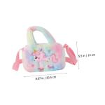 VALICLUD 4 stuks stijlvolle enveloppen voor kinderen, draagbare koerierstassen, schoudertas, kleine tas, kleine cartoon, modieuze handtassen, pluche, eenhoorn, meisjes, stropdas, t
