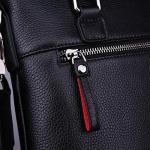 CHDWEY Umhängetaschen für Herren Leder Mann Tasche Schulter Umhängetasche erste Schicht von Ledertaschen Casual Wear Volltonfarbe Geschäftsdokumente
