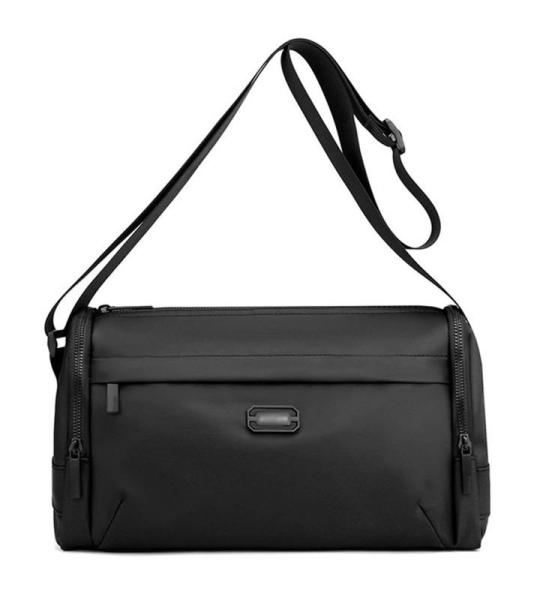 CHDWEY Umhängetaschen für Herren Männer Umhängetasche Crossbody Tasche wasserdichte Nylon Kurzurlaub Mann Messenger Bag Hohe Qualität Männliche Geldbörsen Handtaschen(Black)