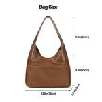 CUNGGI Draagtassen voor dames, grote schoudertas, hobo tote bag van veganistisch kunstleer, casual retro schoudertas voor dagelijks gebruik