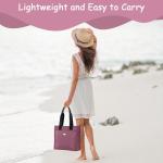 grote schoudertas voor dames, voor dames van lichtgewicht nylon, waterdichte Oxford-stof, damesshopper met meerdere zakken, geschikt voor winkelen, reizen, werk, kantoor (roze)