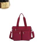Generisch Große, Schlichte Tragetasche For Damen Mit Reißverschluss Und Mehreren Taschen, Große Umhängetasche, Einfarbig, Große Kapazität, Rucksack Mit Mehreren Fächern