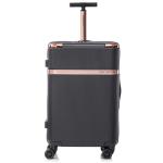 BETLEWSKI - Middelgrote koffer met harde schaal - reiskoffer met 4 wielen - lichte hardshell koffer ABS rolkoffer met slot - model Titania - afmetingen 66 cm x 42 cm x 25 cm 63 lit