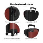 NoBoringSuitcases.com Handbagage, harde koffer met TSA-slot, voor volwassenen en vrouwen, trolley, reiskoffer, draagtas, rolkoffer, klein of middelgroot, 20 strepen stijl, koffer