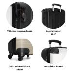 NoBoringSuitcases.com Kinderkoffer, handbagage, harde koffer met TSA-slot, jongens en meisjes, trolley, reiskoffer, draagtas, rolkoffer, klein of middelgroot, 40 kleine pinguïn, k