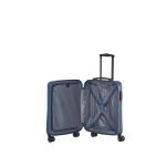 Travelite Koffer met 4 wielen, 3-delig, maten L/M/S, bagage serie Bali: ABS hardshell trolleys, blauw, Harde handbagage trolley met 4 wielen