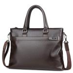 CHDWEY Umhängetaschen für Herren Herren 14-Zoll-Laptop-Tasche Aktentasche Geschäftsleute Handtasche Schultertasche Messenger Bag(Bruin)