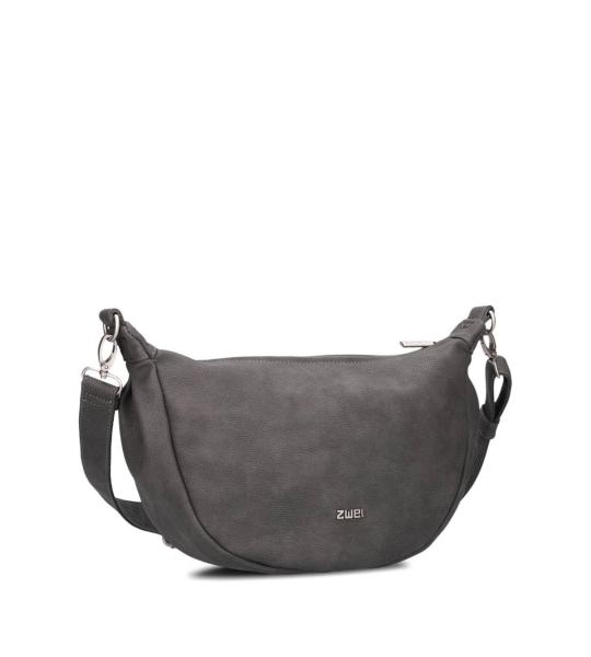 Mademoiselle.M M70 Half-Moon Bag Nubuk-Stone