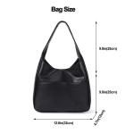 CUNGGI Draagtassen voor dames, grote schoudertas, hobo tote bag van veganistisch kunstleer, casual retro schoudertas voor dagelijks gebruik