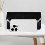 Clutch Bags voor Vrouwen Sprankelende Strass Diamante Satijn Avondtas Afneembare Ketting Riem Handtas Bruiloft Engagement Cocktail Party Banket Datum Prom Formele Jurk Dames, Zwart
