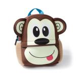 Schoudertas voor kind student/giraf//geit/hond/eekhoorn-dinosaurus/aap/kip-uil vormige schooltas, Trompet Aap
