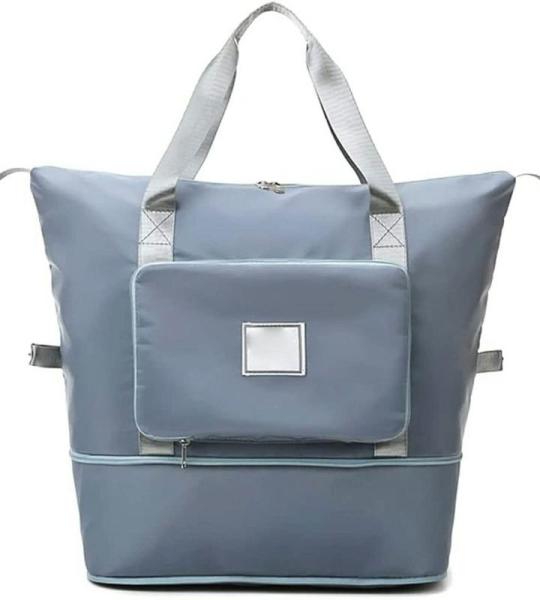 CHDWEY Umhängetaschen für Herren Große Kapazität Falten Reisetaschen wasserdichte Tote Handtasche Reisen Duffle Bags Multifunktionale Frauen Reisetaschen Dropshipping(Blue)