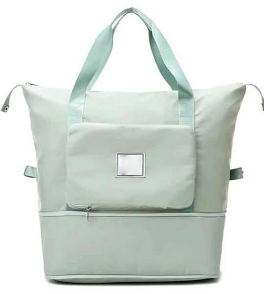 CHDWEY Umhängetaschen für Herren Große Kapazität Falten Reisetaschen wasserdichte Tote Handtasche Reisen Duffle Bags Multifunktionale Frauen Reisetaschen Dropshipping(Green)