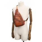 AMZOPDGS Heren borstzak Outdoor Sports Messenger schoudertas wissel kleur retro herentas Tide Bag (A 30 x 19 x 7 cm)