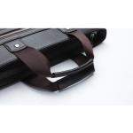 CHDWEY Umhängetaschen für Herren Männer Leder-Schulter-Mode-Geschäfts-Beutel-Handtaschen-Schwarz-Tasche Männer for Dokument-Leder-Laptop-Aktenkoffer-Beutel(2)
