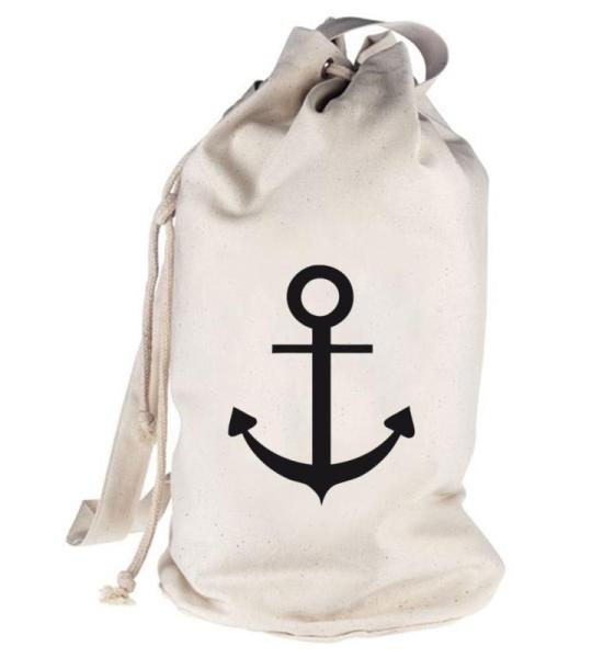 Shirtstreet24, Anker, kapitein zeevaart schip bedrukte plunjezak schoudertas tas tas tas