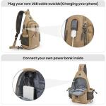 Canvas Borsttas & Schoudertas & Sling Bag voor Mannen en Vrouwen Geschikt voor Reizen, Wandelen en Dagjes Uit