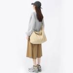 X SIM FITNESSX Unisex corduroy tas schoudertas grote dames shopper tas fashion stoffen tas voor dagelijks gebruik / kantoor / school / reizen, Kaki, Retro