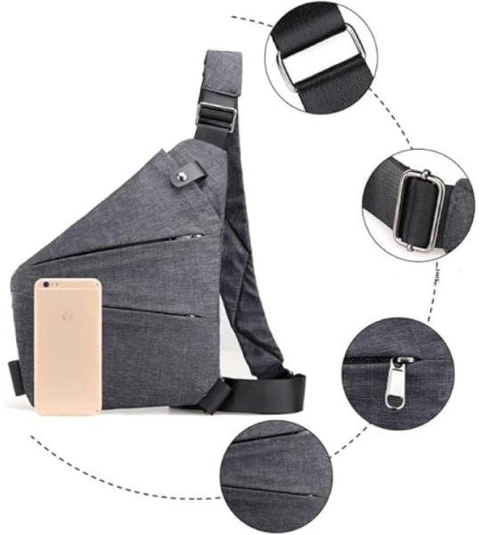 Gipfelfreund Anti-diefstal tas, Gipfelfreund Anti-diefstal schoudertas, borsttas, voor dames en heren