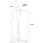 GearUp Extra grote trolley - reiskoffer reistas 80, 100, 120 of 150 liter, naar keuze, kleur zwart/100 liter