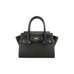 Carmen Colorblock Medium Flap Satchel, Zwart, M, Hedendaags