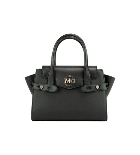 Carmen Colorblock Medium Flap Satchel, Zwart, M, Hedendaags