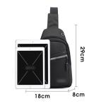 CHDWEY Umhängetaschen für Herren Männer Tasche Geschäft Brusttasche Reise Umhängetasche Messenger Bag Nylon wasserdichte Männer Crossbody Tasche Reise Rucksäcke(Khaki)