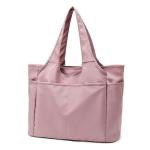 CHDWEY Umhängetaschen für Herren Frauen Sport Fitness Bag Oxford Yoga Gym Reise Duffle Handtasche wasserdichte Große Kapazität Schulter Wochenende Tasche Yoga Matte Tasche(Pink
