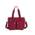 Einfache Tragetasche Mit Großem Fassungsvermögen For Damen, Einfarbig, Großer Rucksack Mit Mehreren Fächern, Strapazierfähig, Leicht, Vielseitige Schultertasche Mit Mehreren T