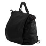 BZNA Bag Anna zwart nero backpacker designer rugzak lederen tas dameshandtas schoudertas leer nappa sheep Italië nieuw