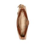 Noelle Top Zip Schoudertas, Damestas, One Size, Light cognac, Eén maat