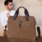 CHDWEY Umhängetaschen für Herren Einfache Aktentasche Tasche Herrenmode-Leinwand-Schulter-Messenger Bag