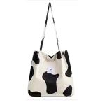 Koord Tas Womens Grote Corduroy Tote Bag Vrouwen Schouder Handtassen voor School Winkelen Werk College Casual, Koe, Large