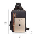 KAUKKO Canvas Tactical Vintage Borsttas Tactical Schoudertas