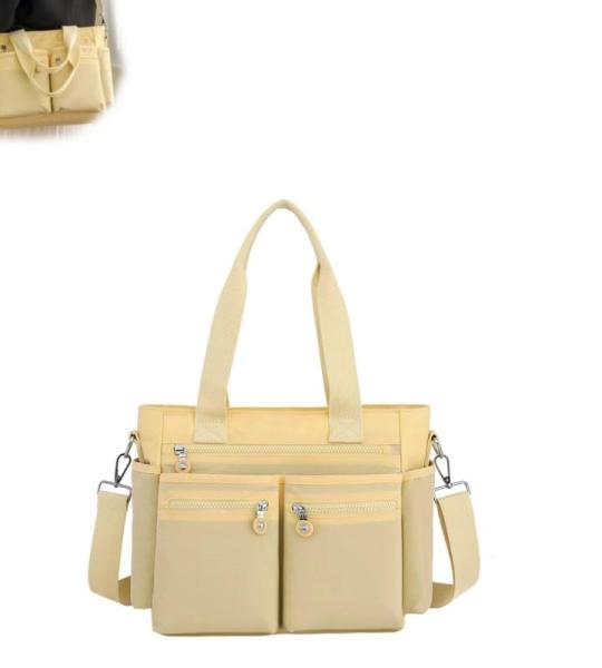 Generisch Große, Schlichte Tragetasche For Damen Mit Reißverschluss Und Mehreren Taschen, Große Umhängetasche, Einfarbig, Große Kapazität, Rucksack Mit Mehreren Fächern