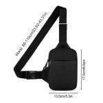 DONGKER Kleine schoudertas, waterdichte sling chst crossbody tas, schoudertas, borstzak om te hangen, klein, voor heren, dames, jongeren