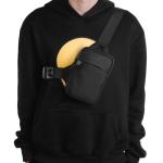 Schouderrugzak, Sling Borst Crossbody Tas Waterdicht voor Mannen & Vrouwen Wandelen Reizen Buitensporten, Zwart S, S, onbezorgd