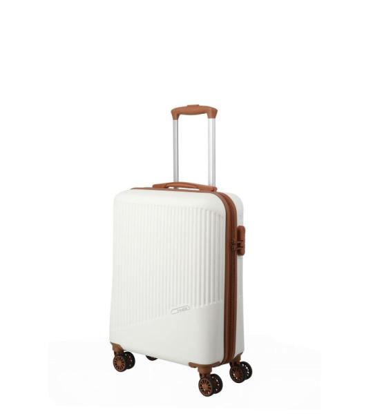 Travelite Koffer met 4 wielen, 3-delig, maten L/M/S, bagage serie Bali: ABS hardshell trolleys, cognac, Harde handbagage trolley met 4 wielen