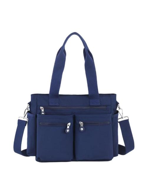 Einfache Tragetasche Mit Großem Fassungsvermögen For Damen, Einfarbig, Großer Rucksack Mit Mehreren Fächern, Strapazierfähig, Leicht, Vielseitige Schultertasche Mit Mehreren T