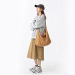 X SIM FITNESSX Unisex corduroy tas schoudertas grote dames shopper tas fashion stoffen tas voor dagelijks gebruik / kantoor / school / reizen, bruin, Retro