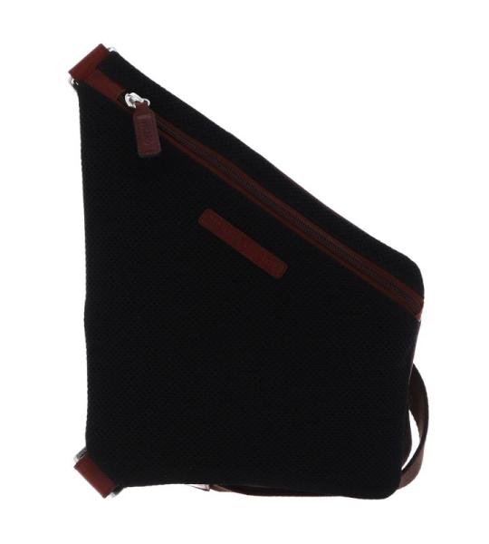 Heren Bodybag schoudertas van buffelleer in de kleur crème, 531751B210, cognac, 25x30x2, Schoudertas