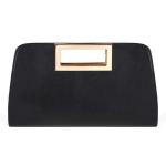 Clutch Dames, Schoudertas met Ketting, Zwarte Clutch-Feesttas met Handvat voor Dames, Lange Clutch-Portemonnee met Portemonnee voor Bruiloft, Avond, Feest Zwart