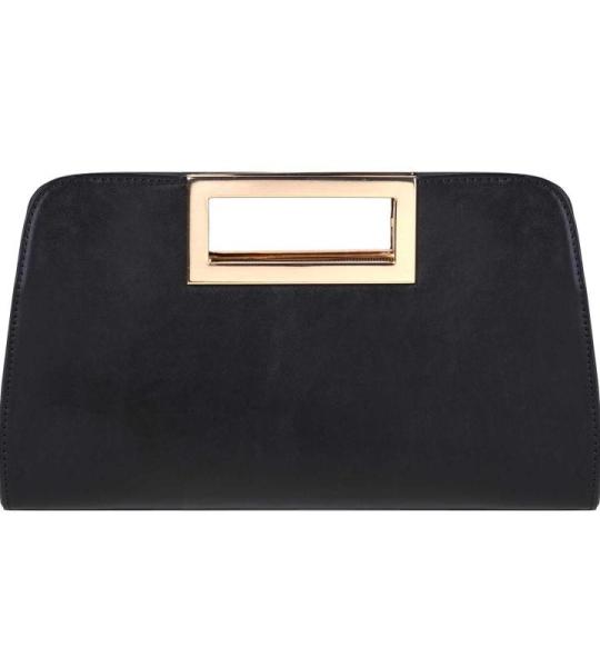 Clutch Dames, Schoudertas met Ketting, Zwarte Clutch-Feesttas met Handvat voor Dames, Lange Clutch-Portemonnee met Portemonnee voor Bruiloft, Avond, Feest Zwart