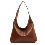 CXINLky Schoudertas voor dames, PU-leer, kleine draagtas, schoudertas, zachte hobo handtassen, effen tas, handtas, schoudertas voor vrouwen