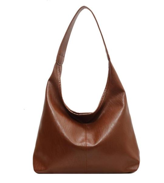 CXINLky Schoudertas voor dames, PU-leer, kleine draagtas, schoudertas, zachte hobo handtassen, effen tas, handtas, schoudertas voor vrouwen
