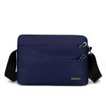 CHDWEY Umhängetaschen für Herren Mode Casual Oxford Männer Tasche Feste Farbe Oxford Männer Messenger Bag Männliche Reise Geschäft Vielseitige Umhängetasche(Blue,17X8X25cm)
