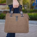 CHDWEY Umhängetaschen für Herren Einfache Aktentasche Tasche Herrenmode-Leinwand-Schulter-Messenger Bag