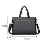 CHDWEY Umhängetaschen für Herren Herren Lederaktenkoffer, für Reisebüro Business Bag Große wasserdichte Tasche mit Fit Laptop Große Kapazität Geeignet für Arbeit/Schule/im 