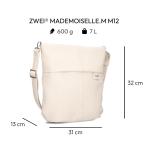 Mademoiselle M12 schoudertas 32 cm off-white